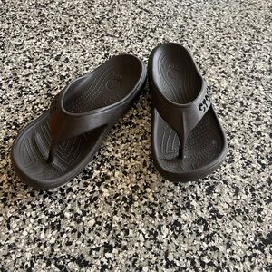 CROCS Black Flip Flop Sandals